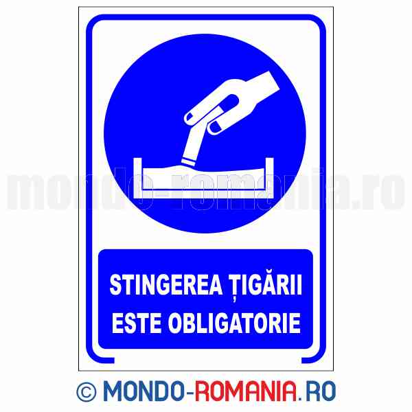 STINGEREA TIGARII ESTE OBLIGATORIE - indicator de securitate de obligativitate pentru protectia muncii